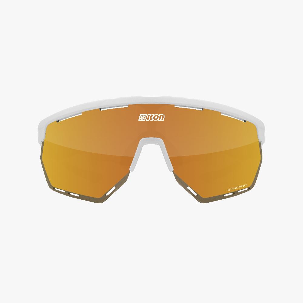 Scicon Aerowing Occhiali Ciclismo Bianco/Bronzo Prezzo di fabbrica