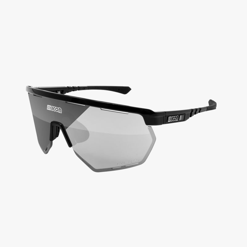 Scicon Aerowing Occhiali Ciclismo Nero/Argento Grande vendita