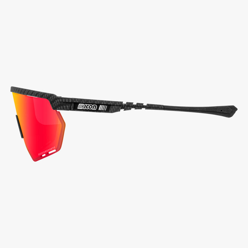 Scicon Aerowing Occhiali Ciclismo Carbon Opaco/Rosso Offerta Pasqua