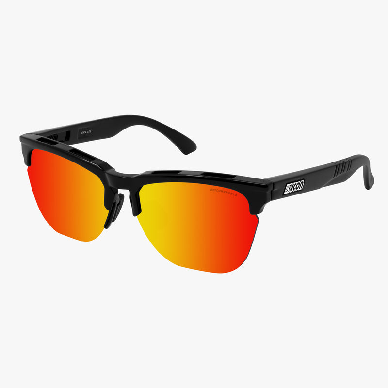 Scicon Occhiali da sole Gravel Nera/Lenti Rosse Specchiate