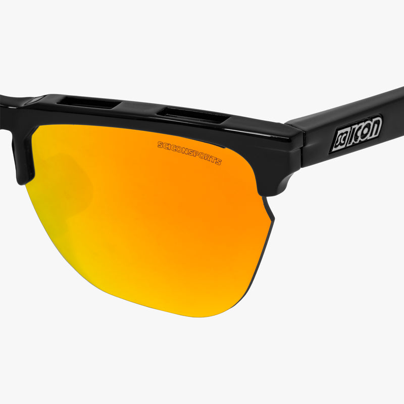 Scicon Occhiali da sole Gravel Nera/Lenti Rosse Specchiate Offerta Giorno del Papà