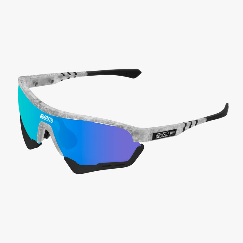 Scicon Aerotech SCN-PP Occhiali Sportivi Bianco/Blu Saldi