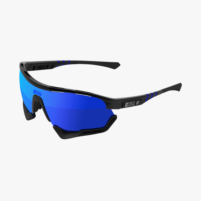 Scicon Aerotech XXL Occhiali Sportivi Nero/Blu Offerta esclusiva