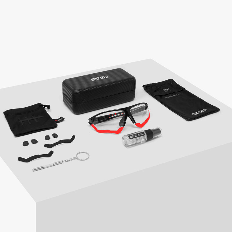 Scicon Aerocomfort SCN-XT Fotocromatico Nero/Rosso Smaltimento dello stoccaggio