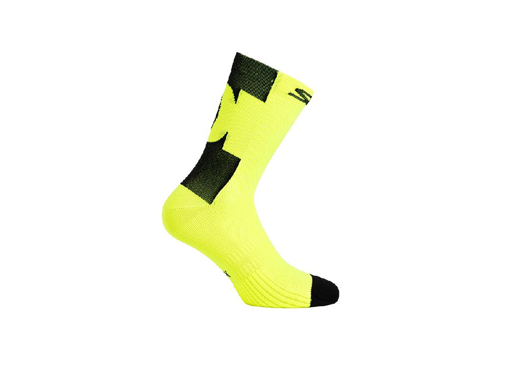 Sidi CALZINI CONFUSUM - 18 CM - yellow fluo / Regular / 35/39 Sottocosto