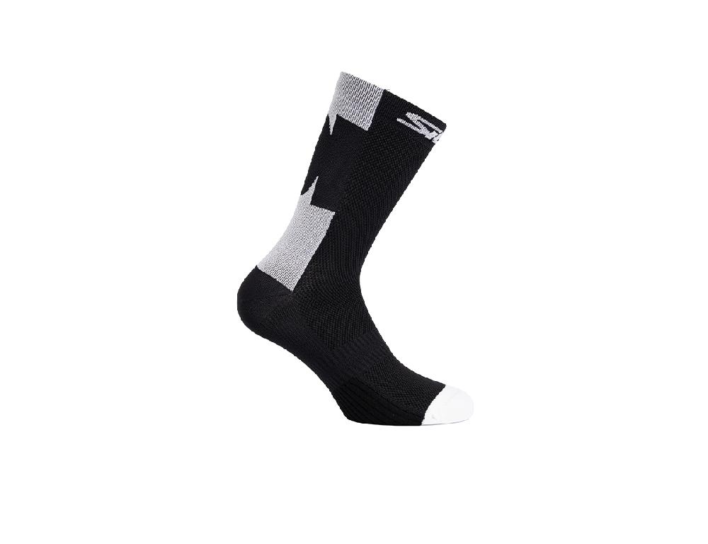 Sidi CALZINI CONFUSUM - 18 CM - black/white / Regular / 35/39 Presa