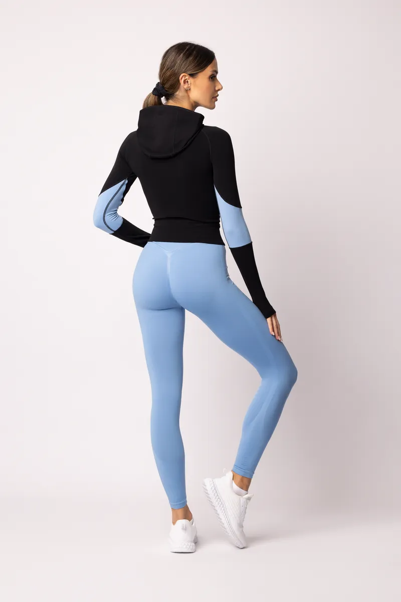 Spaio SPAIO FELPA ADAPT – DOUBLE COLOUR LINCHEN BLUE/BLACK Affare Del Giorno