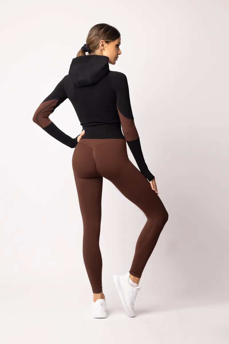Spaio SPAIO FELPA ADAPT – DOUBLE COLOUR COFFEE/BLACK Sottocosto