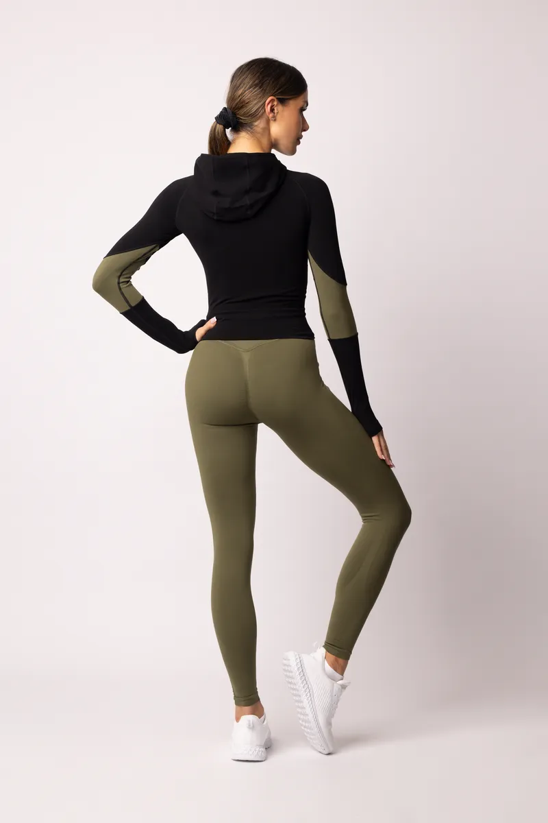 Spaio SPAIO FELPA ADAPT – DOUBLE COLOUR KHAKI/BLACK Convenienza
