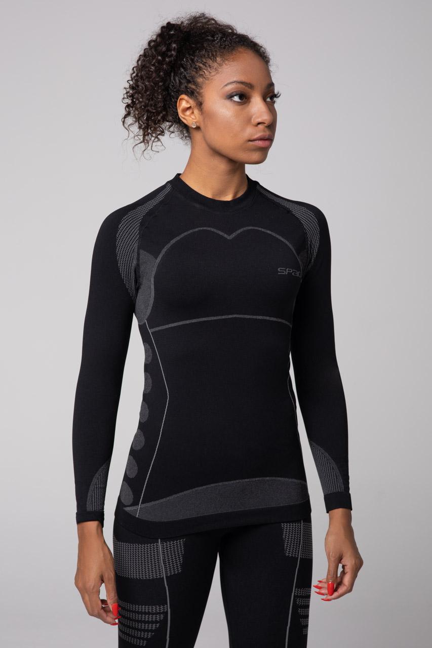 Spaio SPAIO MAGLIETTA TERMOATTIVA CON MANICHE LUNGHE THERMO-EVO DONNA NERO/GRIGIO Online