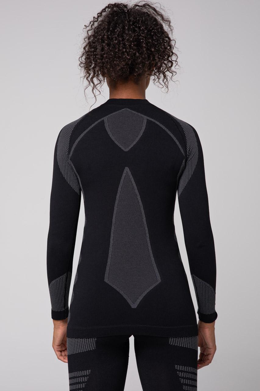 Spaio SPAIO MAGLIETTA TERMOATTIVA CON MANICHE LUNGHE THERMO-EVO DONNA NERO/GRIGIO Online