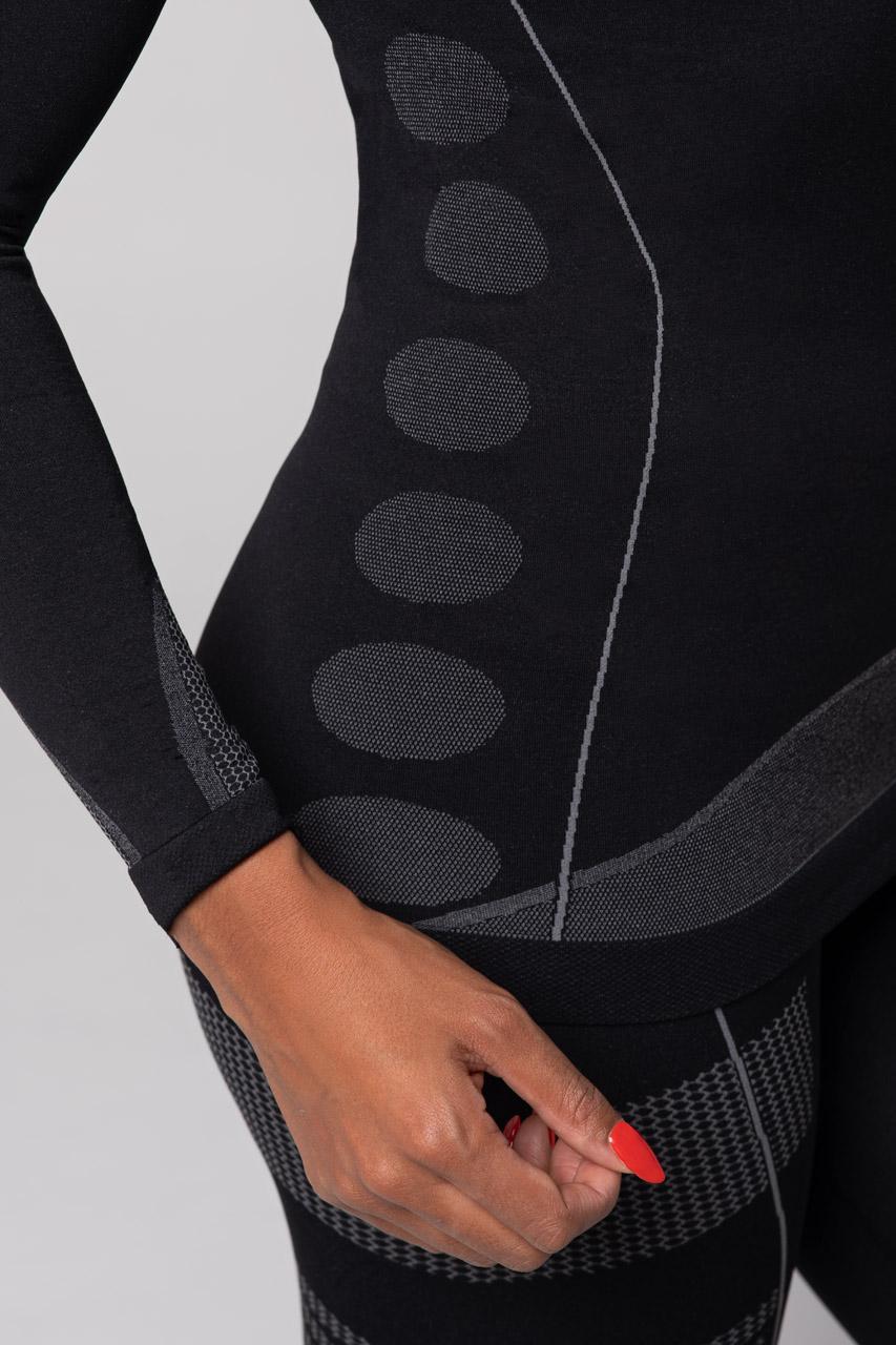 Spaio SPAIO MAGLIETTA TERMOATTIVA CON MANICHE LUNGHE THERMO-EVO DONNA NERO/GRIGIO Online