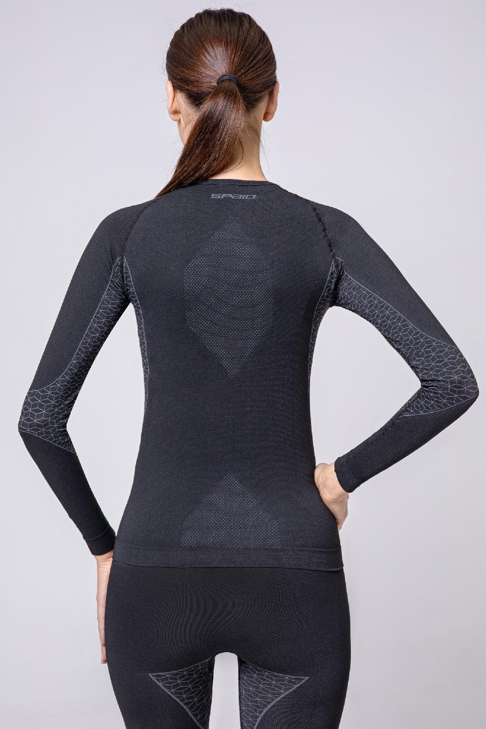 Spaio SPAIO M/L MAGLIA BREEZE DONNA NERO/GRIGIO Saldi