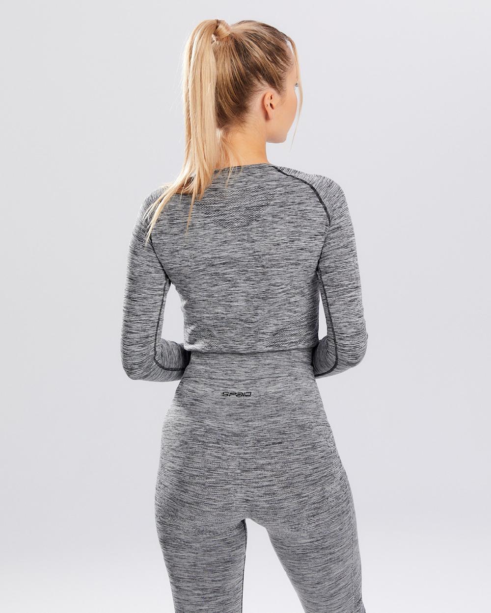 Spaio SPAIO RASHGUARD MELANGE MANICHE LUNGHE GREY Vendita Calda