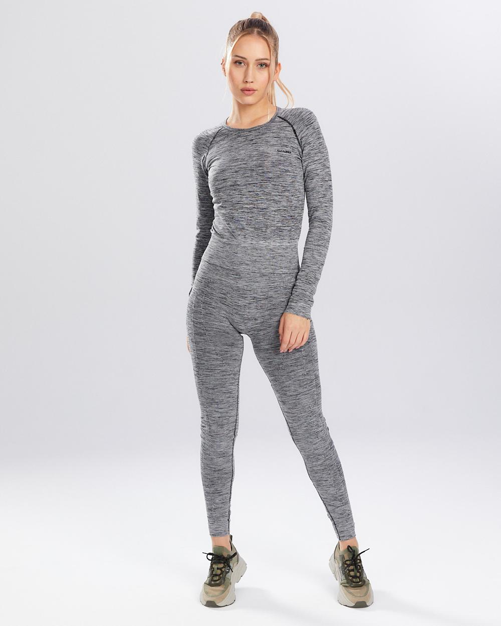 Spaio SPAIO RASHGUARD MELANGE MANICHE LUNGHE GREY Vendita Calda