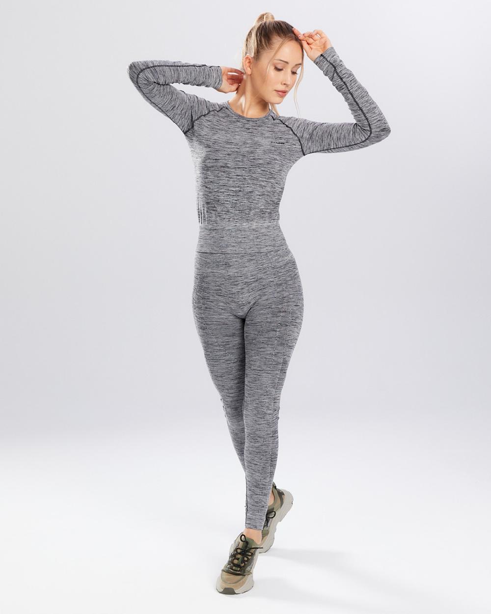 Spaio SPAIO RASHGUARD MELANGE MANICHE LUNGHE GREY Vendita Calda