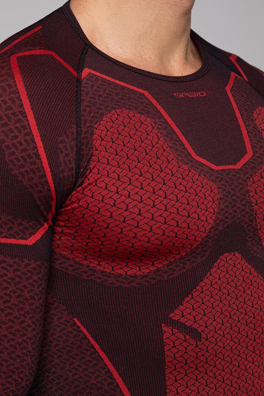 Spaio SPAIO MAGLIETTA TERMOATTIVA "ADRENALINE" UOMO NERO/ROSSO 2025