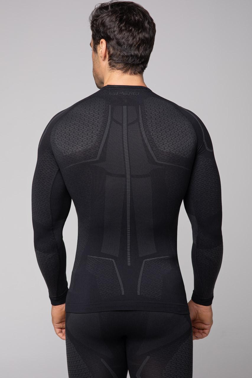 Spaio SPAIO MAGLIETTA TERMOATTIVA "ADRENALINE" UOMO NERO/GRIGIO Italy