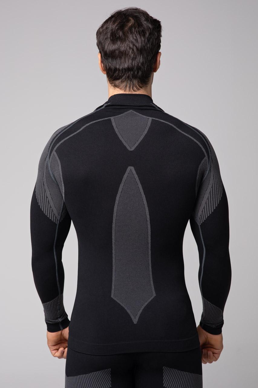 Spaio SPAIO MAGLIETTA TERMOATTIVA CON MANICHE LUNGHE THERMO-EVO UOMO NERO/GRIGIO Italia