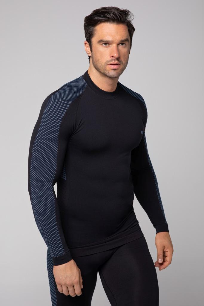 Spaio SPAIO MAGLIA M/L TERMOATTIVA "FIERCE" NERO/BLU In Linea
