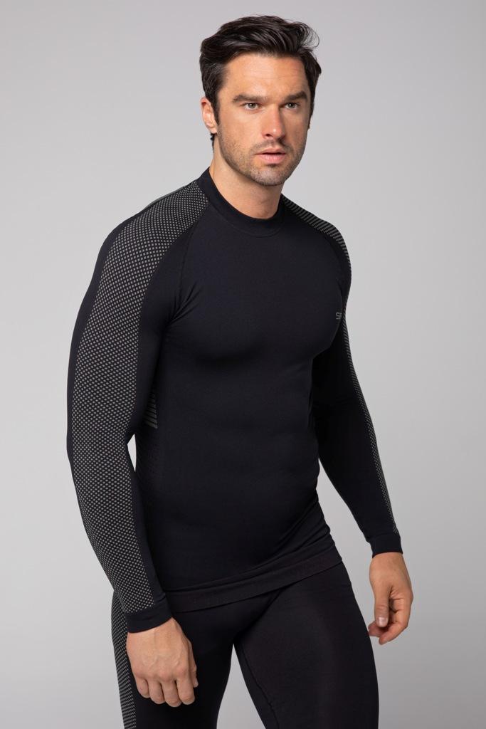 Spaio SPAIO MAGLIA M/L TERMOATTIVA "FIERCE" NERO/GRIGIO Nuovo