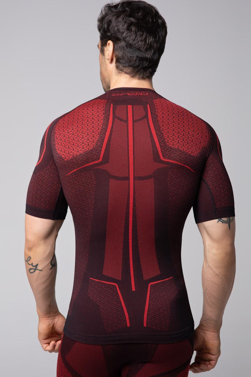 Spaio SPAIO MAGIETTA TERMOATTIVA „ADRENALINE” UOMO NERO/ROSSO Spedizione Gratuita
