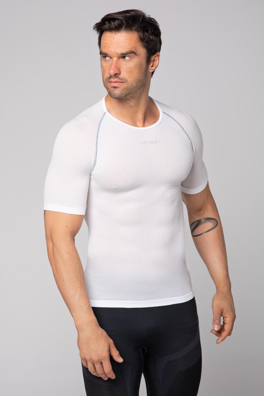 Spaio SPAIO CAMICIA TERMOATTIVA CON MANICHE CORTE BREATH BIANCO Qualità Garantita