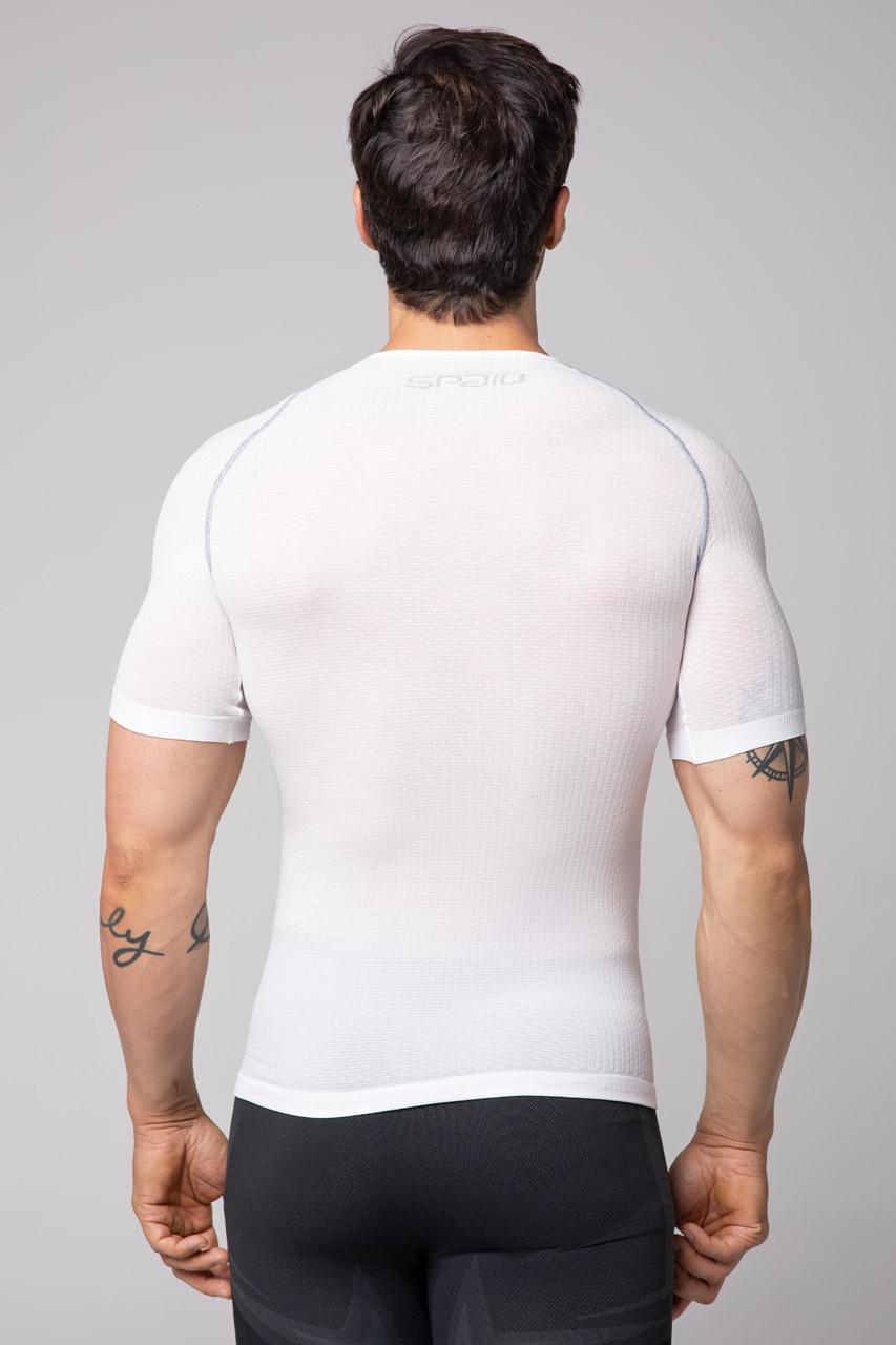 Spaio SPAIO CAMICIA TERMOATTIVA CON MANICHE CORTE BREATH BIANCO Qualità Garantita