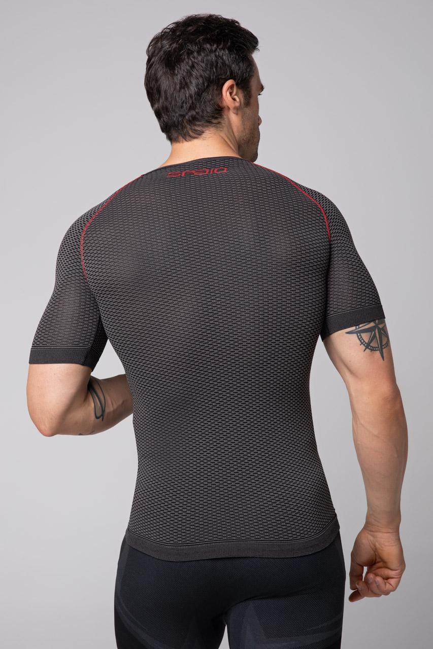 Spaio SPAIO CAMICIA TERMOATTIVA CON MANICHE CORTE BREATH NERO/GRIGIO Negozi Online