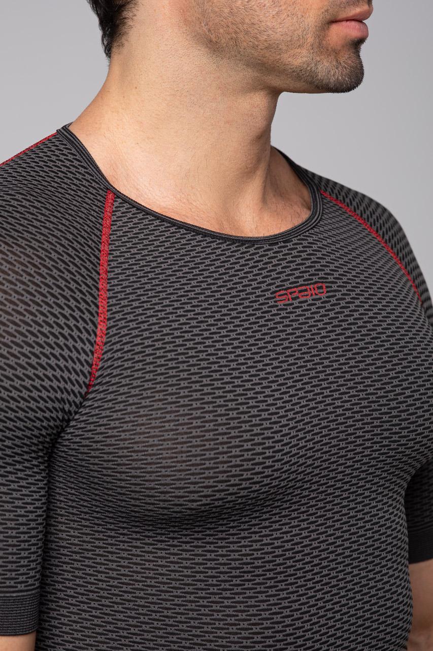 Spaio SPAIO CAMICIA TERMOATTIVA CON MANICHE CORTE BREATH NERO/GRIGIO Negozi Online