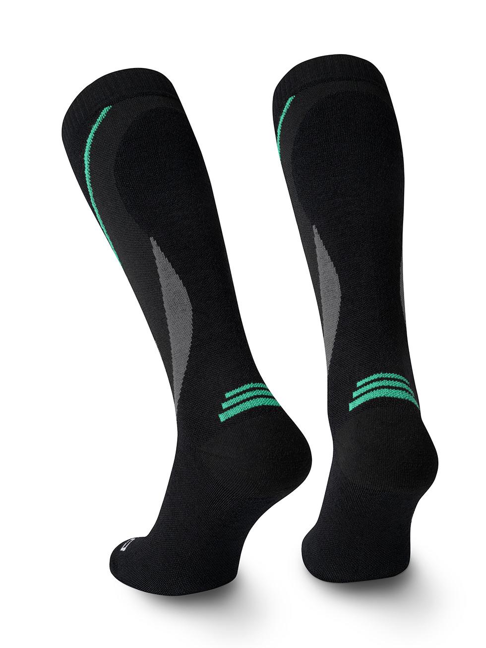 Spaio SPAIO calze da sci compressive SKI SOCKS 01 BLACK/GREY/GREEN Economico