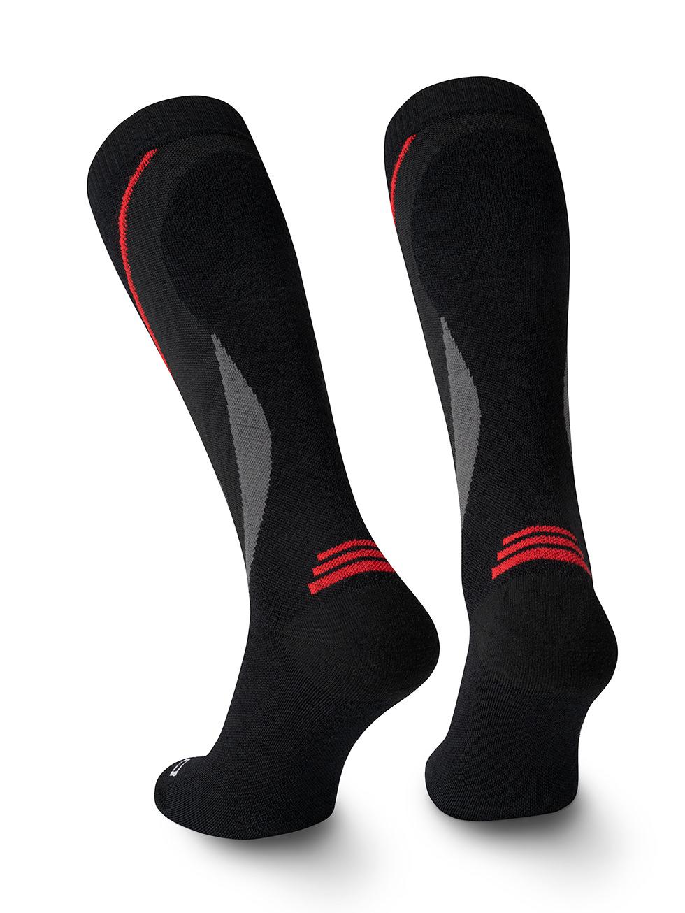 Spaio SPAIO calze da sci compressive THERMO-EVO BLACK/GREY/RED Outlet