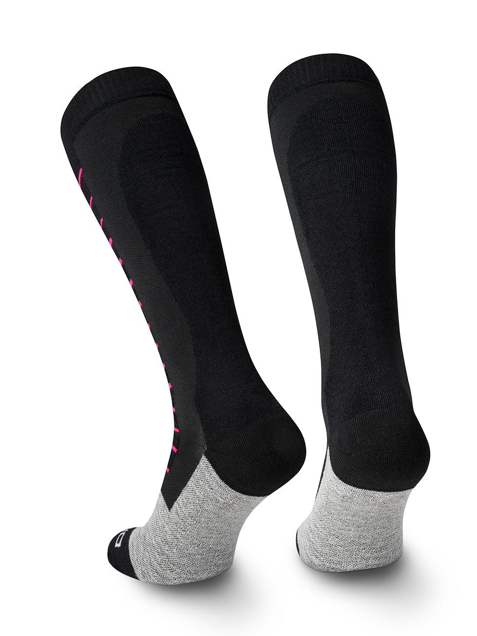 Spaio SPAIO calze da sci compressive FIERCE BLACK/WHITE/FUXIA Saldi