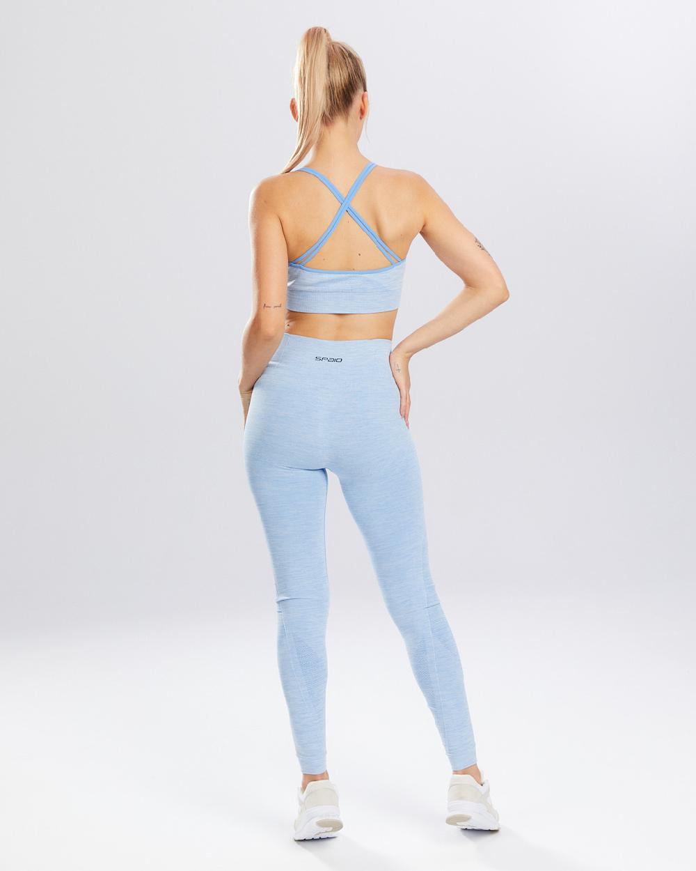 Spaio SPAIO LEGGINSY MELANGE LINCHEN BLUE Consegna Veloce