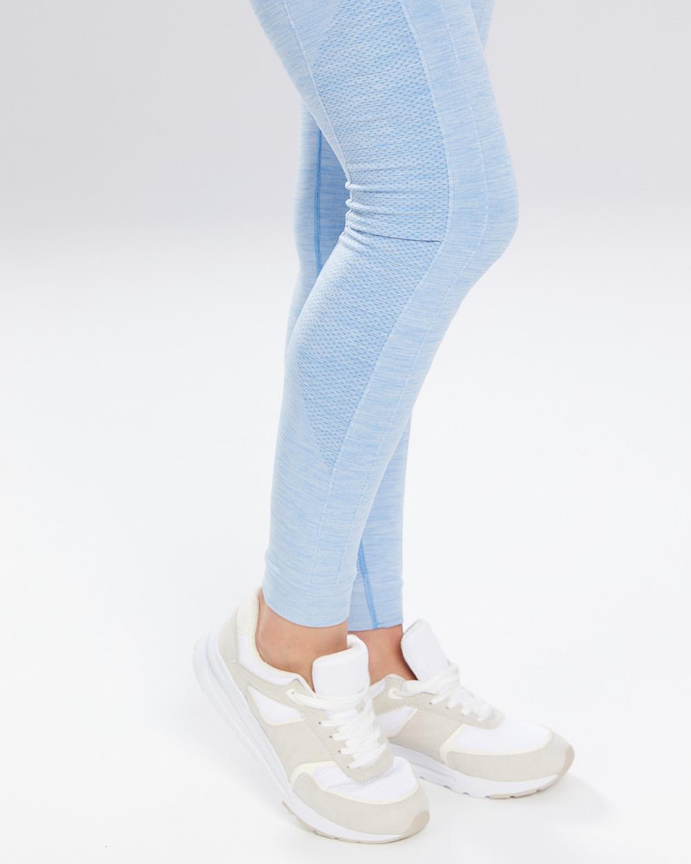 Spaio SPAIO LEGGINSY MELANGE LINCHEN BLUE Consegna Veloce