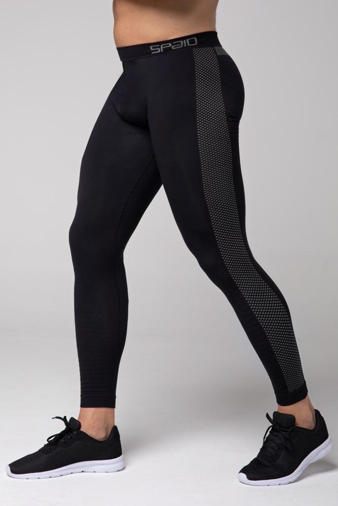Spaio SPAIO LEGGINGS TERMOATTIVI "FIERCE" NERO/GRIGIO Vendita Economica