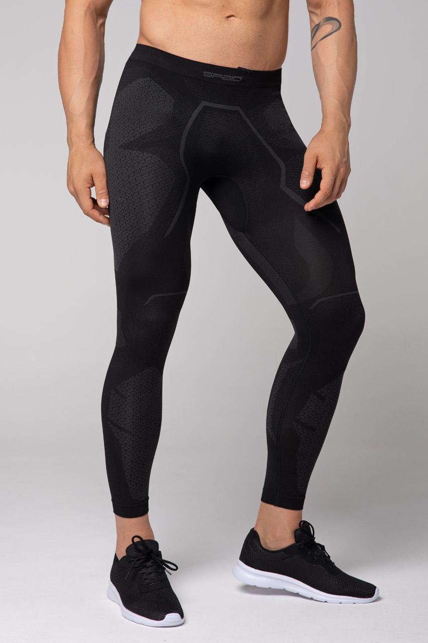 Spaio SPAIO LEGGINS TERMOATTIVI "ADRENALINE" UOMO NERO/GRIGIO 2025