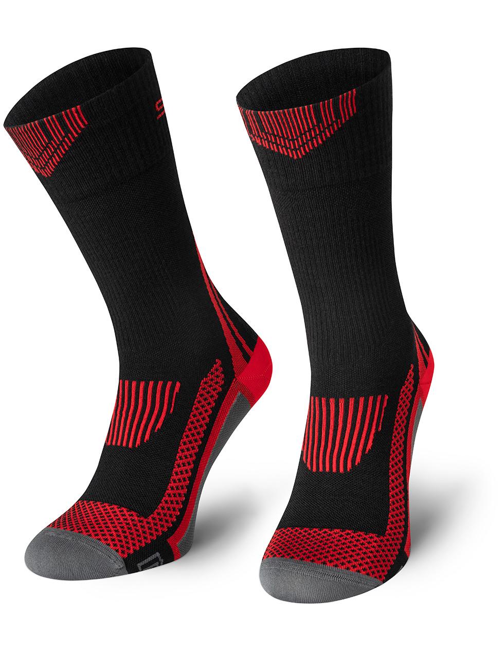 Spaio SPAIO Calze da trekking a compressione TACTICAL BLACK/RED Online