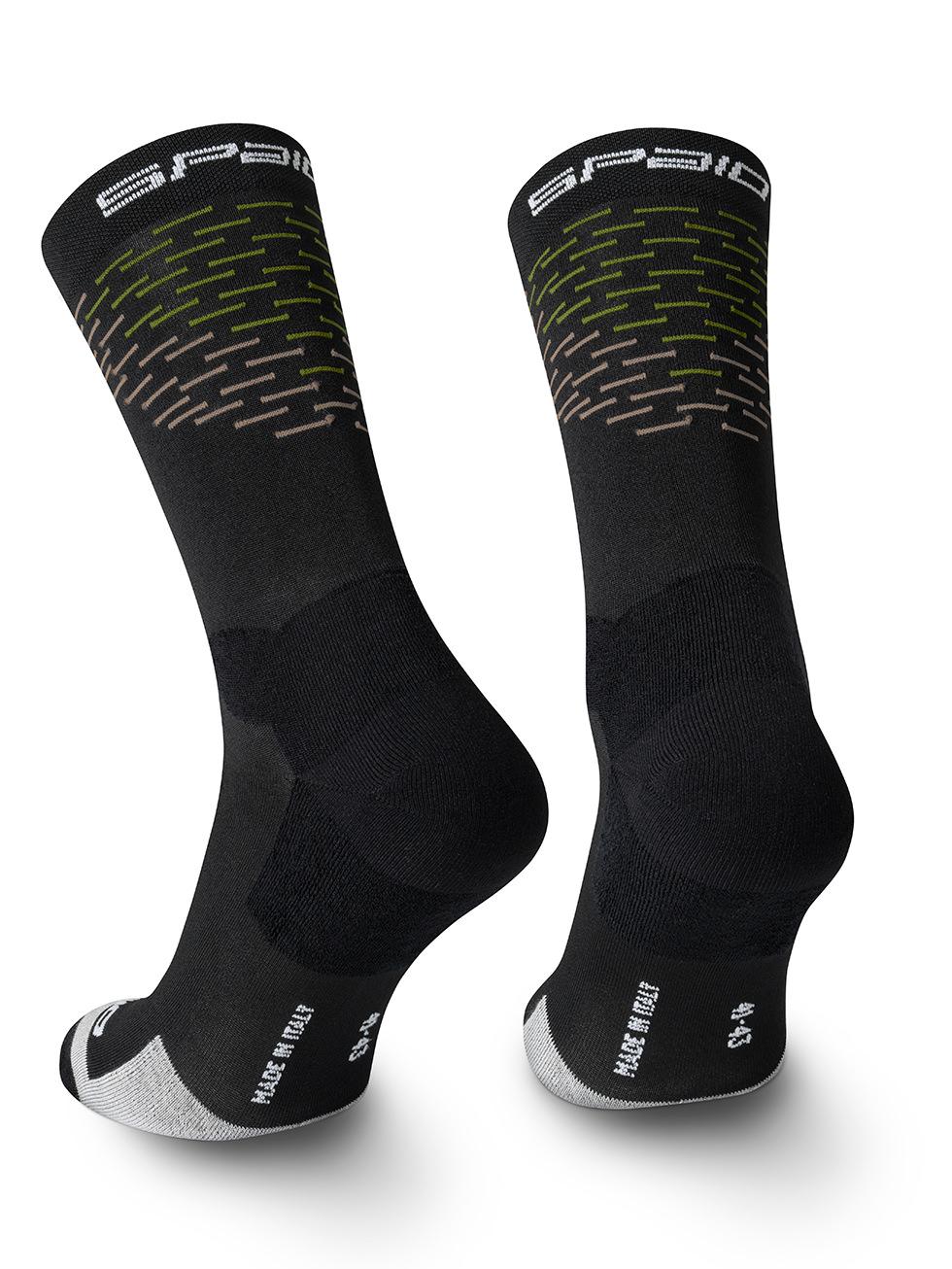 Spaio SPAIO CALZINI DA TREKKING MERINO BLACK/WHITE/GREEN Vendite Flash