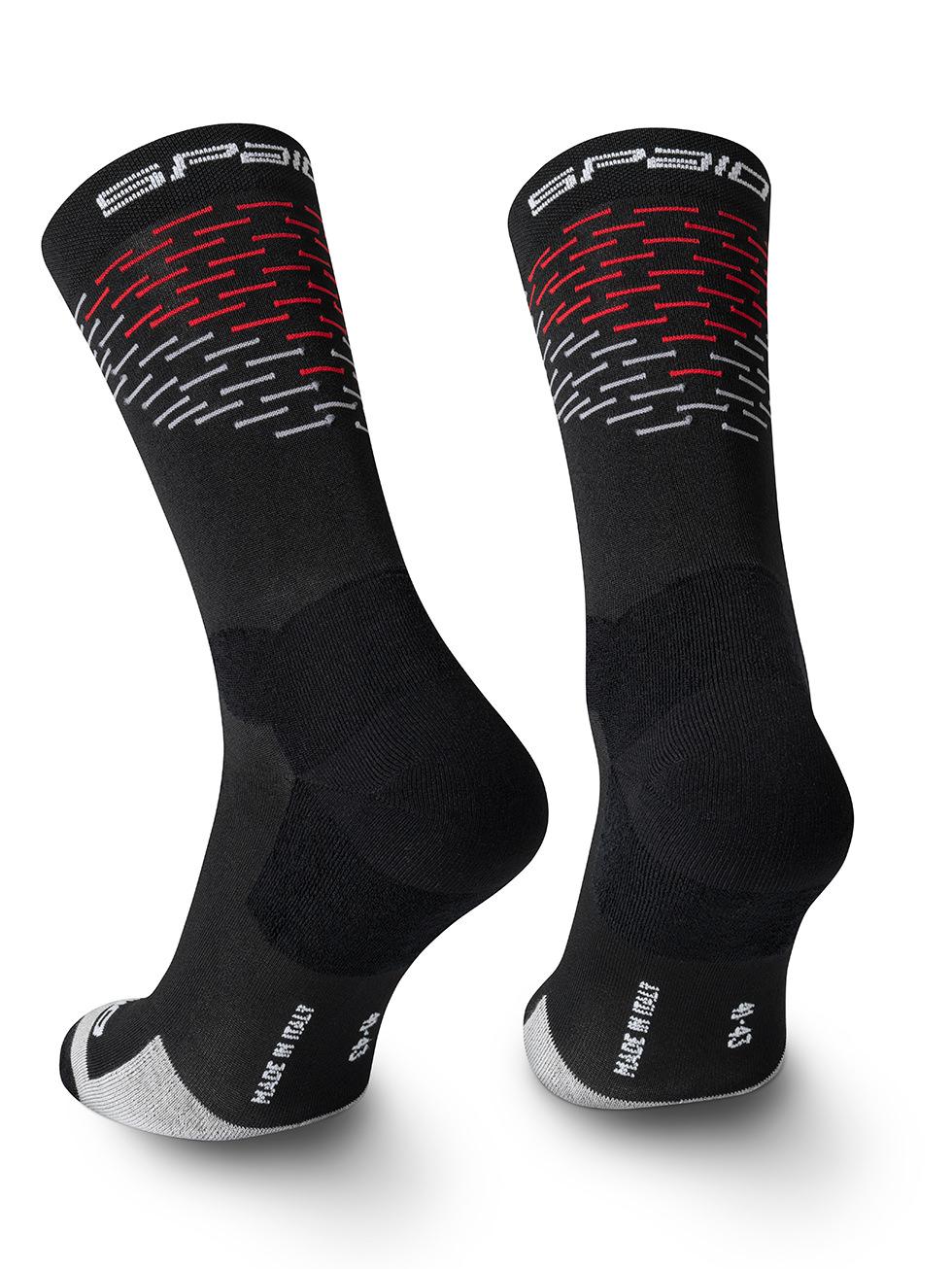 Spaio SPAIO CALZINI DA TREKKING MERINO BLACK/WHITE/RED In Saldo