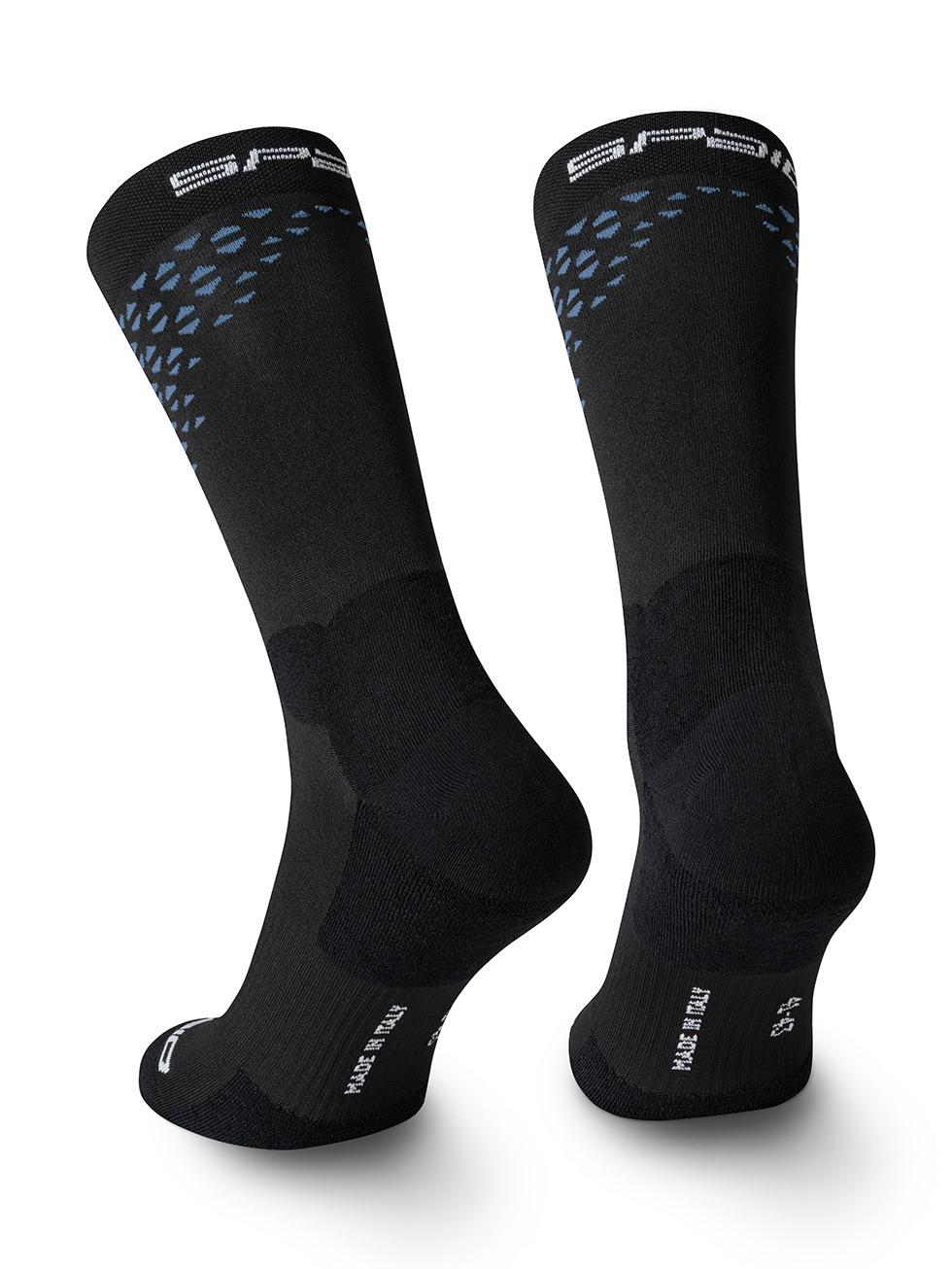 Spaio SPAIO CALZINI DA TREKKING TREKKING SOCKS FIERCE BLACK/BLUE Nuova