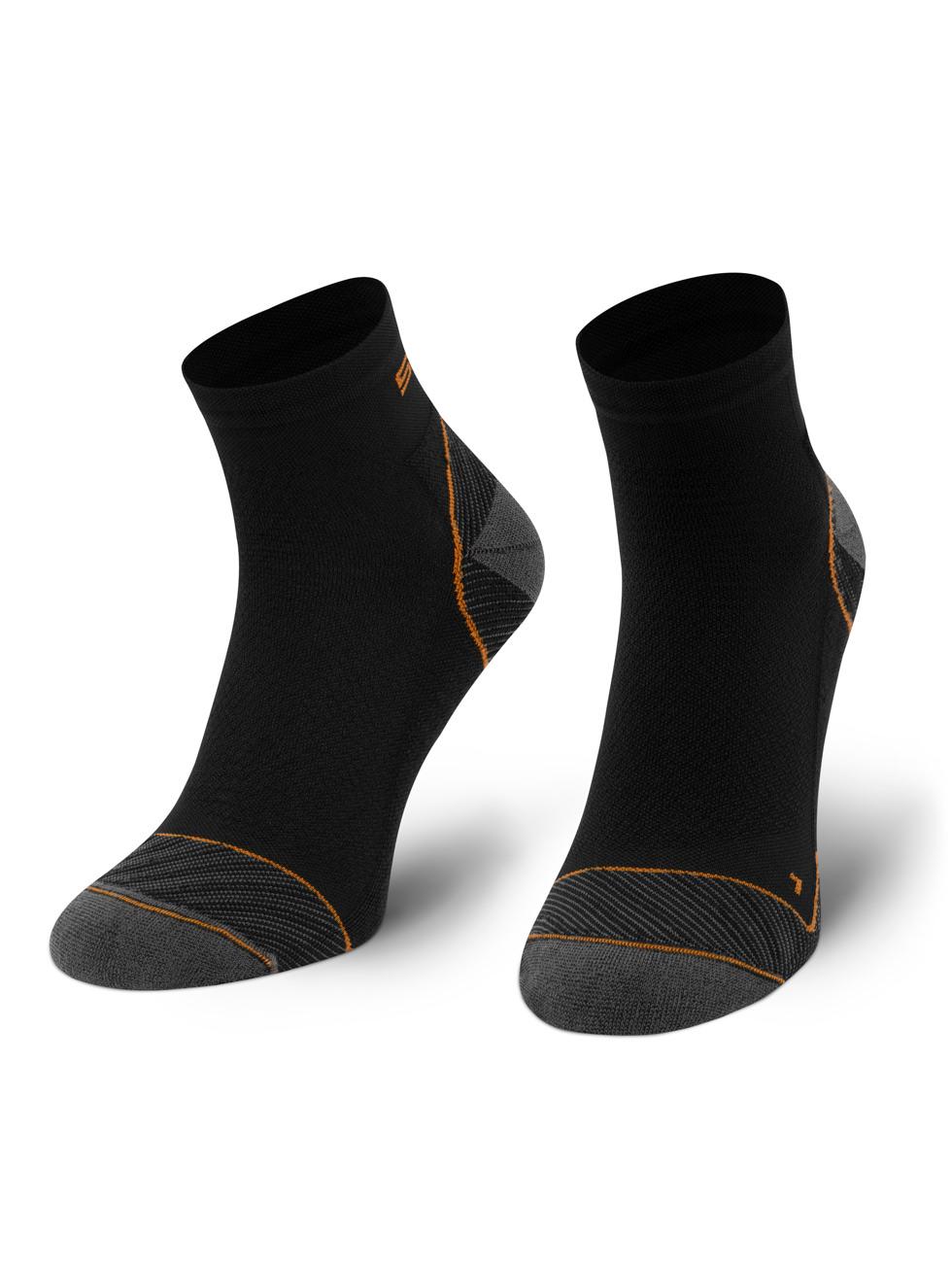 Spaio SPAIO CALZINI DA CORSA RUNNING 03 BLACK/ORANGE Qualità