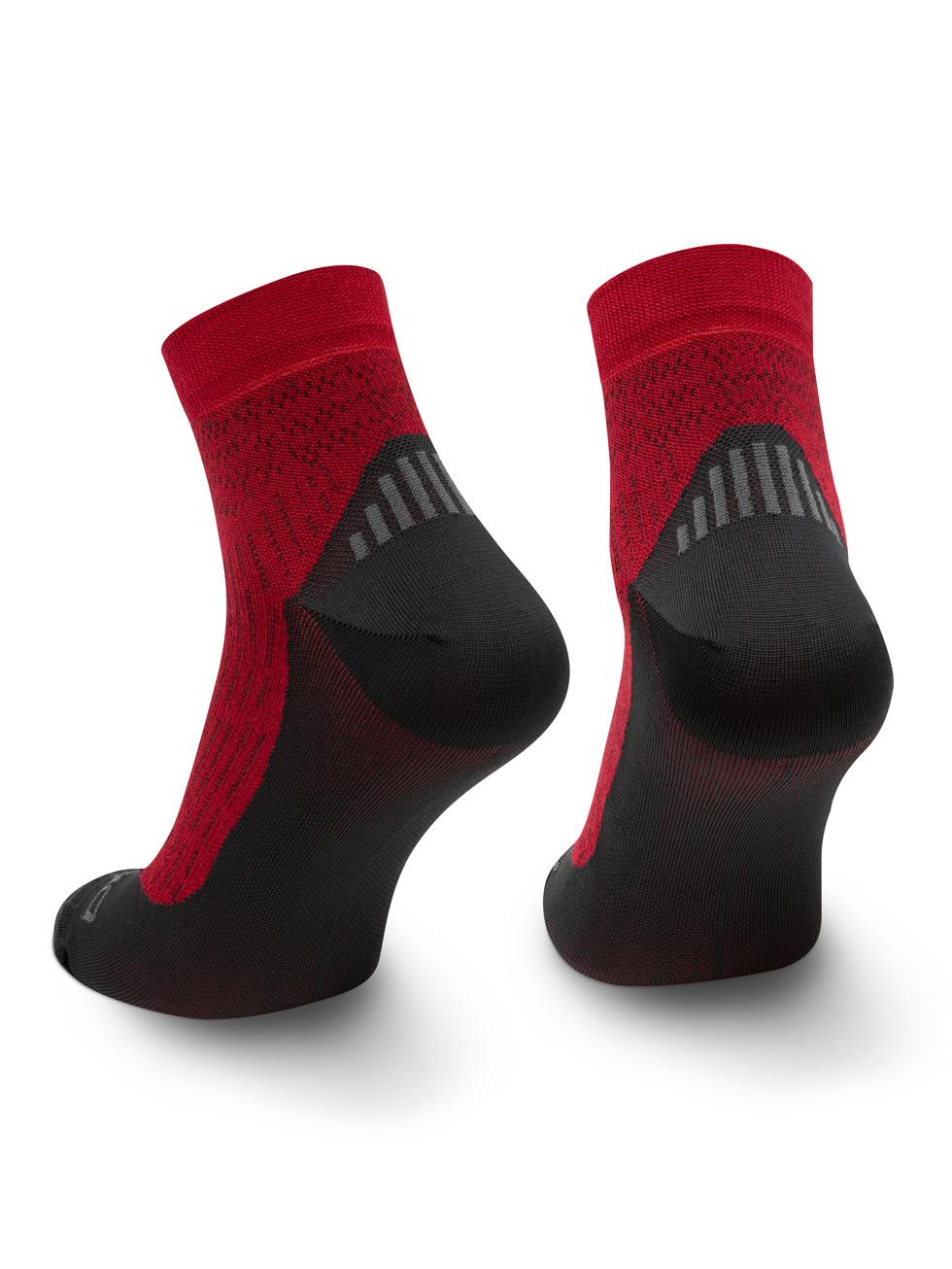 Spaio SPAIO CALZINI DA TREKKING CONFIDENCE BLACK/ BURGUNDY Qualità Garantita