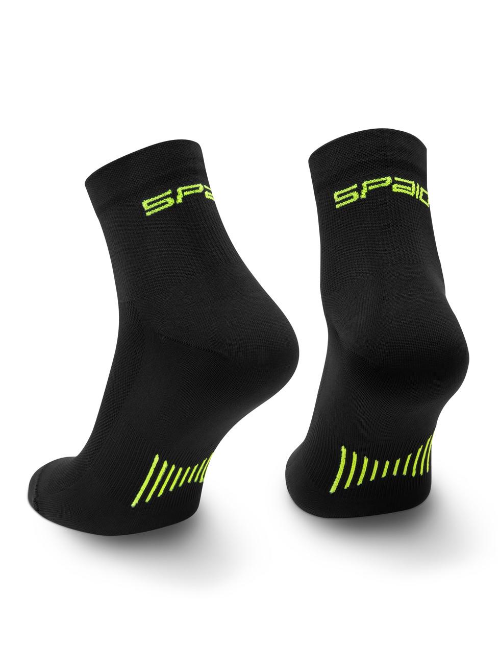 Spaio SPAIO CALZINI DA CORSA RUNNING 01 BLACK/YELLOW Promozione Limitata