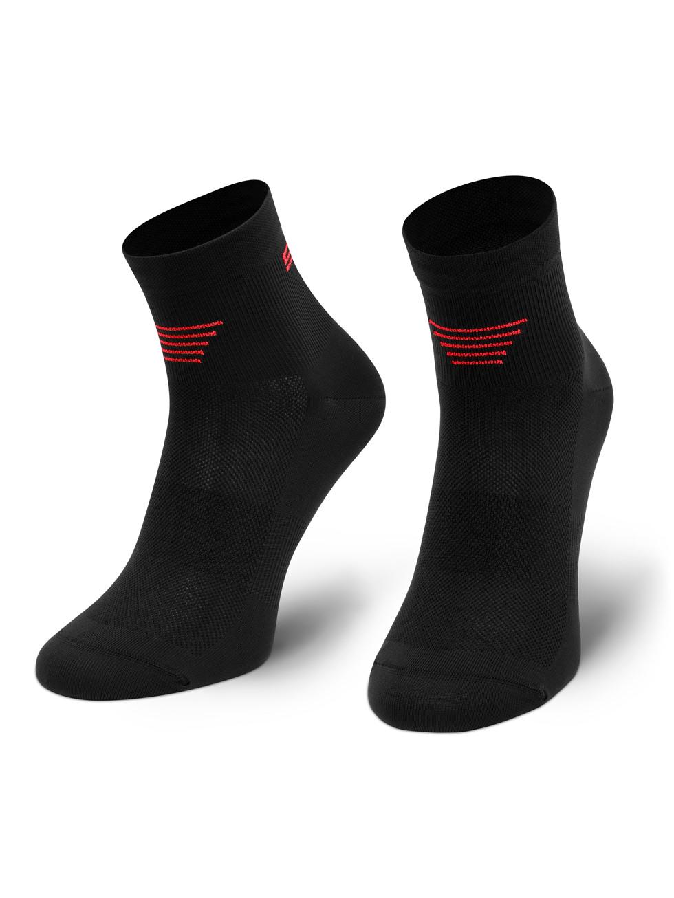 Spaio SPAIO CALZINI DA CORSA RUNNING 01 BLACK/ RED Fino Al -60%