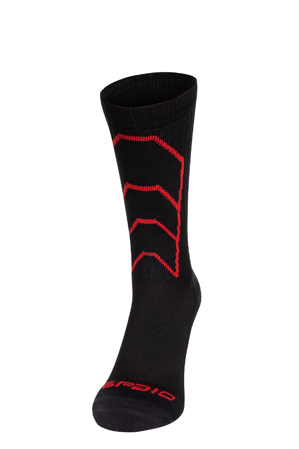 Spaio CALZE A COMPRESSIONE "RAPID" NERO/ROSSO Offerta