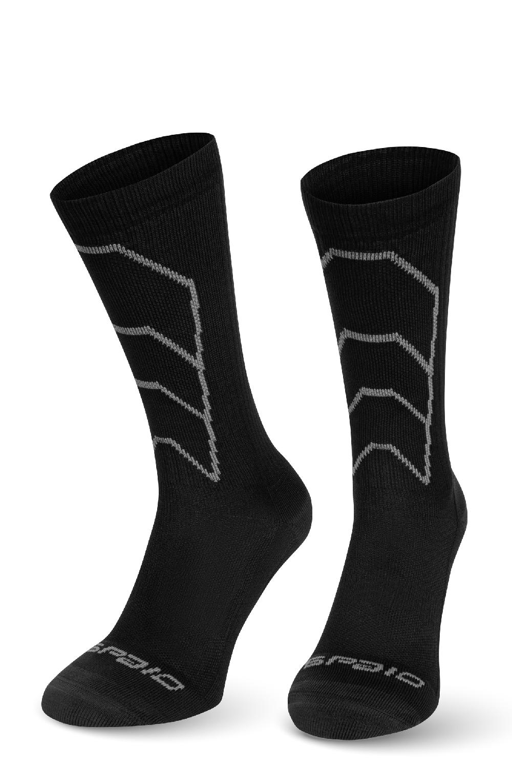 Spaio CALZE A COMPRESSIONE "RAPID" NERO/GRIGIO Economico