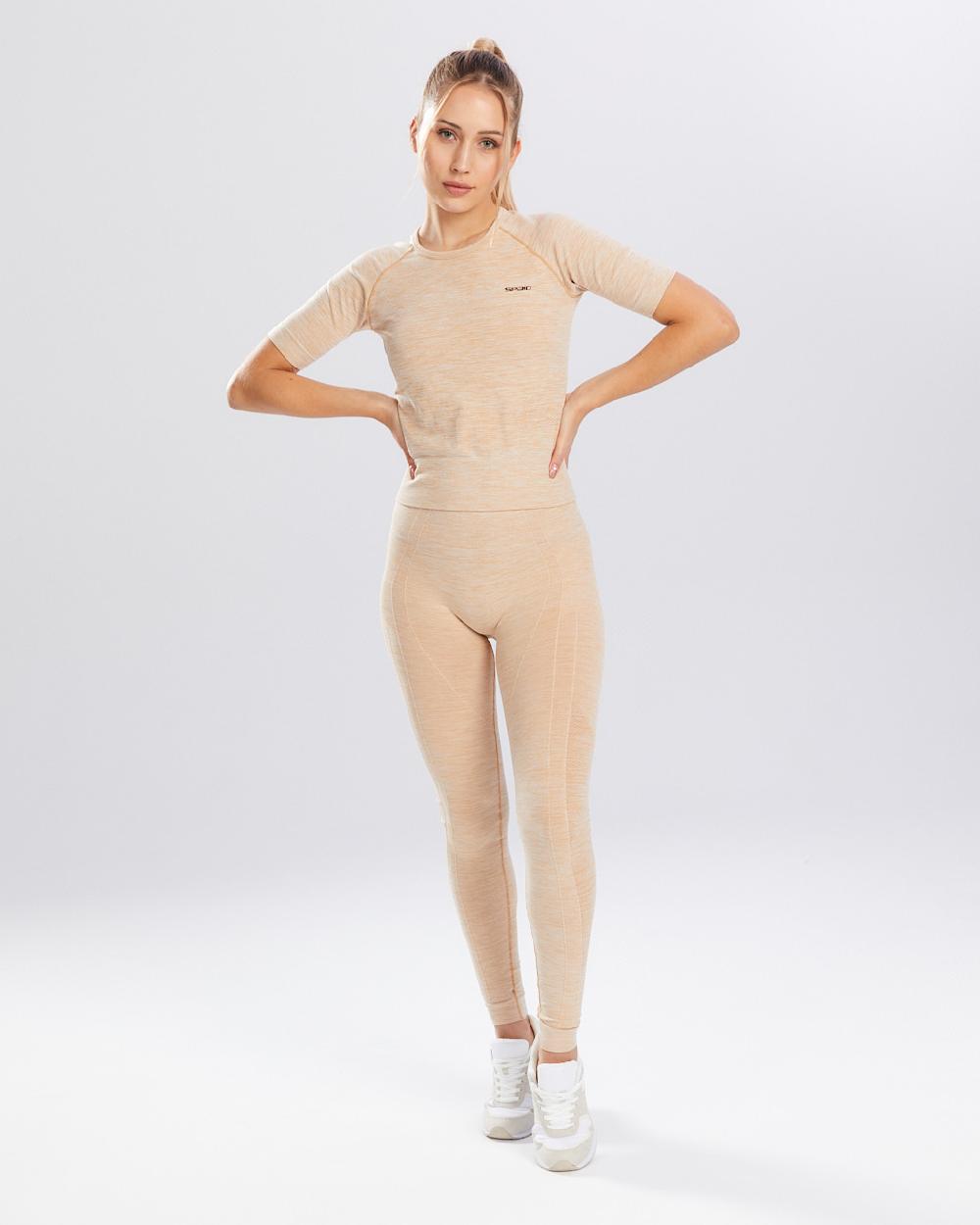 Spaio SPAIO RASHGUARD MELANGE MANICHE CORTE ICED COFFEE I Più Venduti