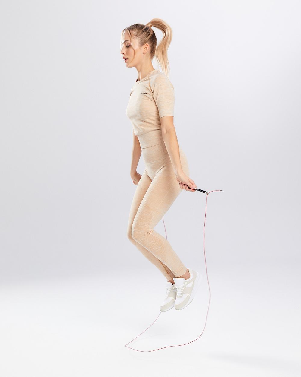 Spaio SPAIO RASHGUARD MELANGE MANICHE CORTE ICED COFFEE I Più Venduti