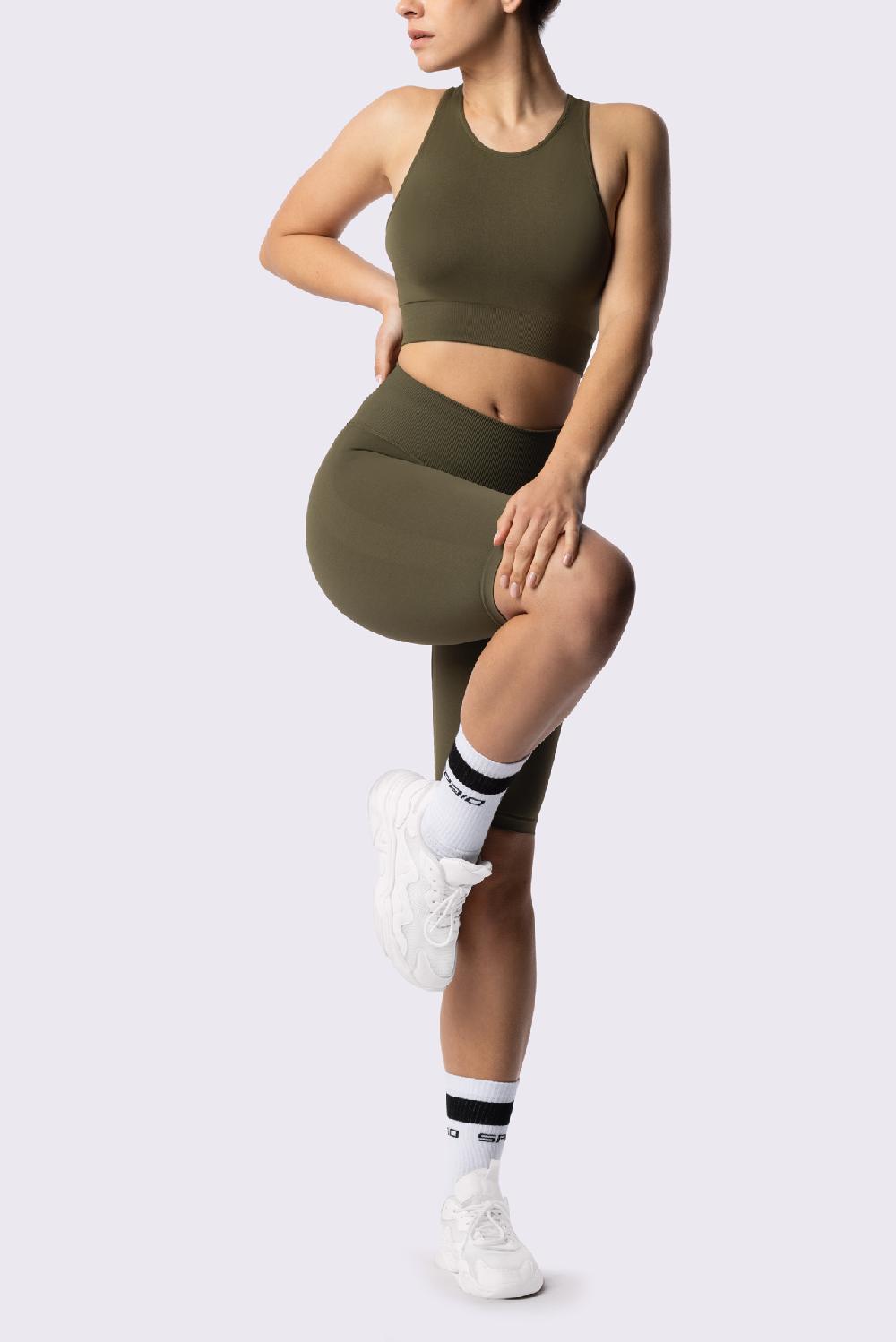 Spaio SPAIO REGGISENO SPORTIVO PERFORMANCE KHAKI Consegna Veloce